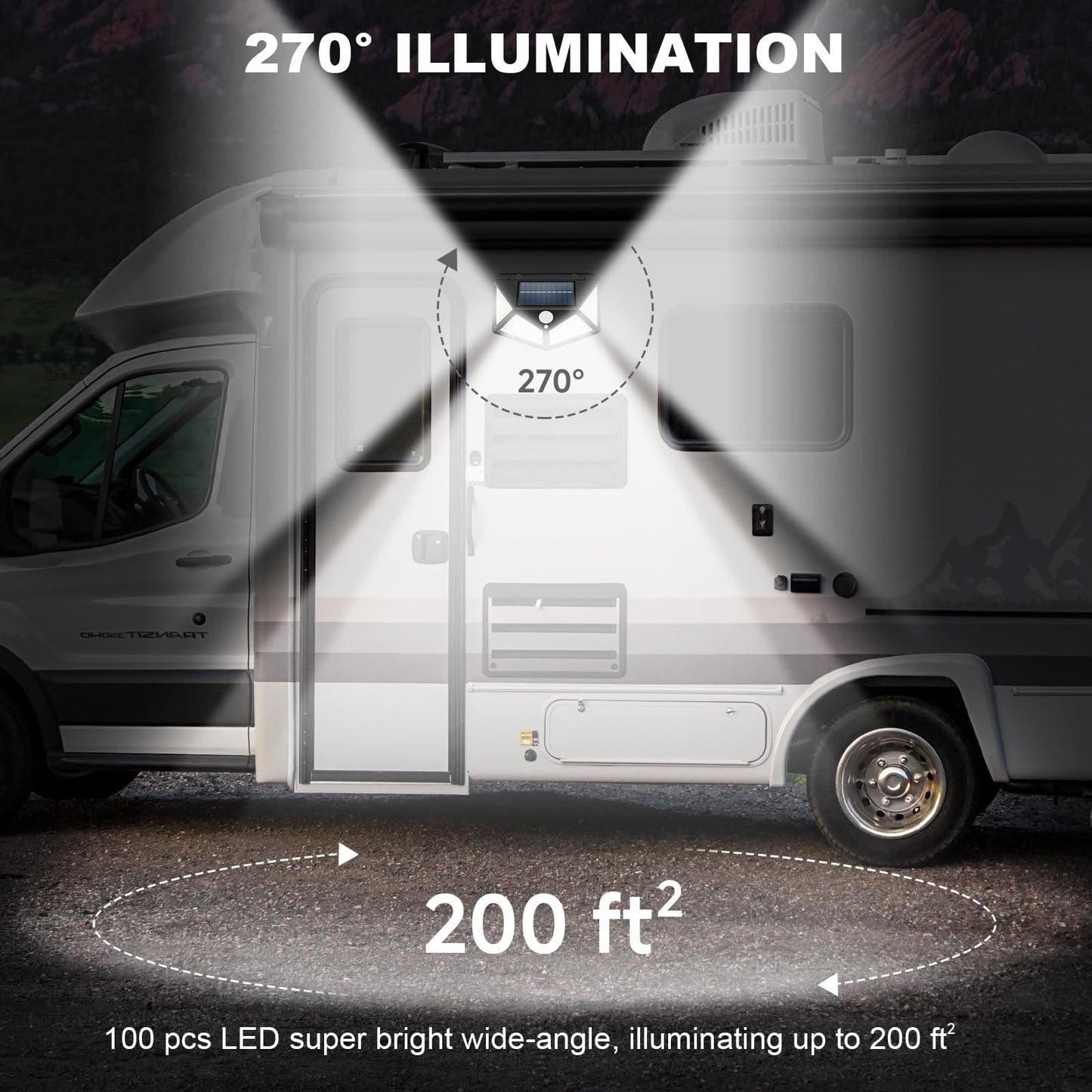 Dzgkgm Magnetic Rv Light Solar Light With Super Strong Magnet - Motion Sensor Lights For Trailers  Campers | Outdoor & Exterior Lighting  Rv Porch & Awning Lights  Easy Installation  2 Pack