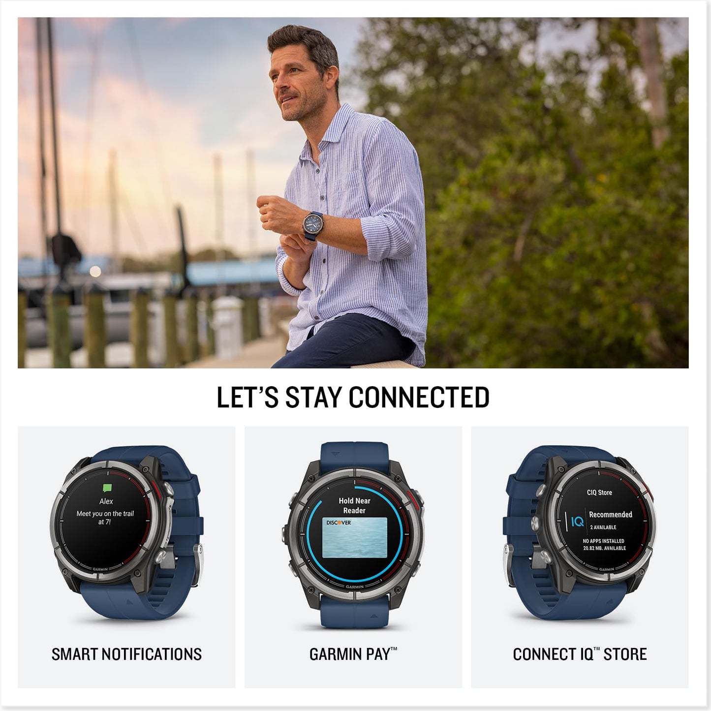 Garmin Quatix 8, 51 Mm, Marine Gps Smartwatch, Bright Amoled Display, Chartplotter Controls, Built-In Flashlight, 24/7 Health &
