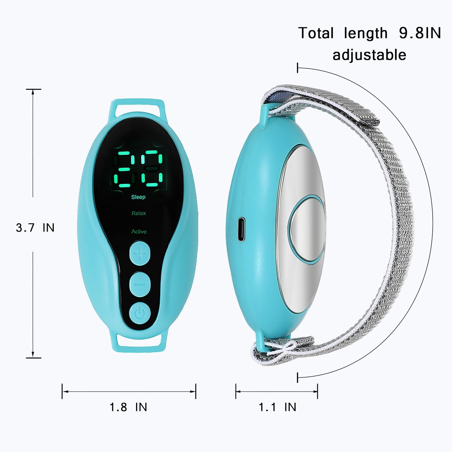 MEDAMOC Sleep Aid Device, 3 Modes Palm Sleep Massage Handheld Microcurrent Anxiety Device Insomnia Relief