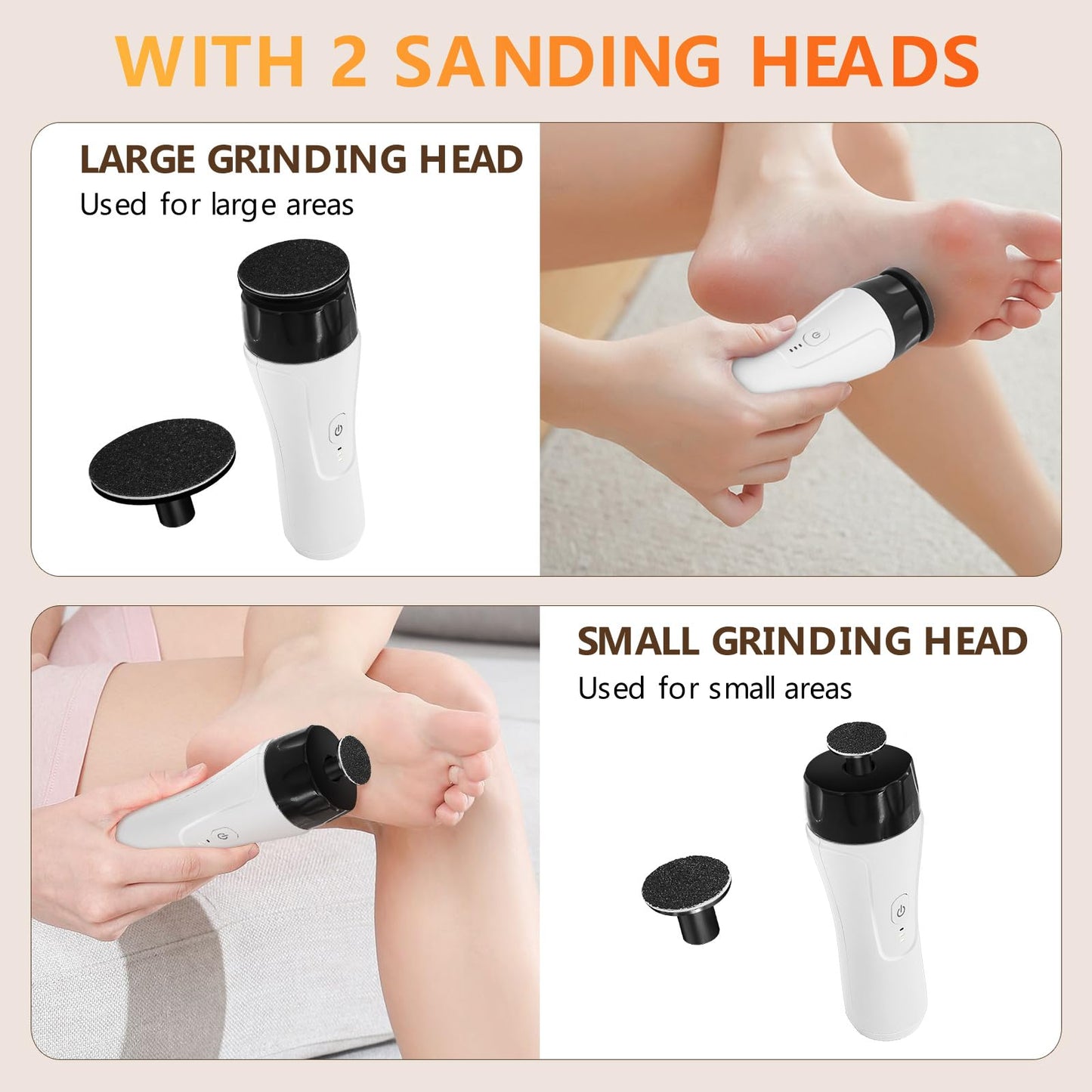 Electric Foot Callus Remover Rechargeable, High Speed Foot Sander, Powerful Portable Electric Foot File Pedicure Tools for Women