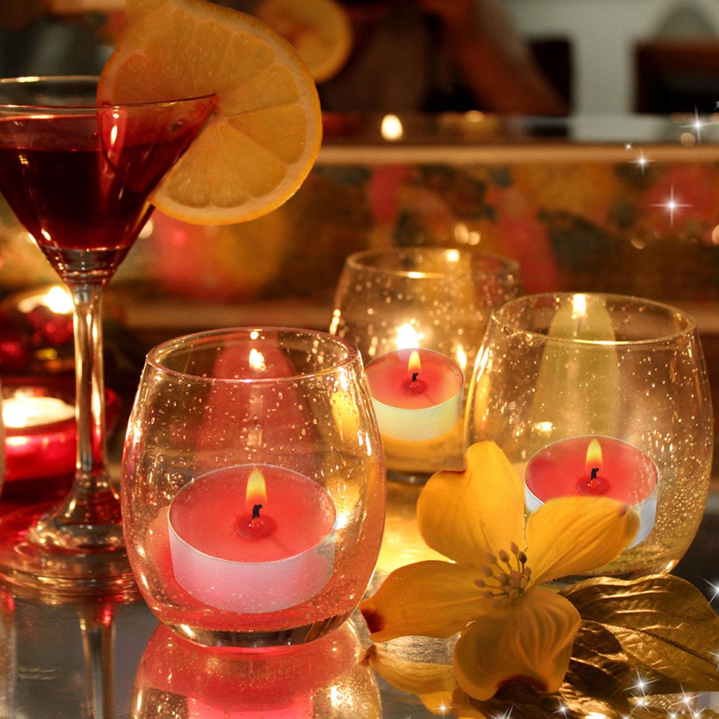 Visen 50-Pack Unscented Tealight Candles, White, Dripless, Smokeless, 6-Hour Burn Time, Paraffin Wax For Home & Events