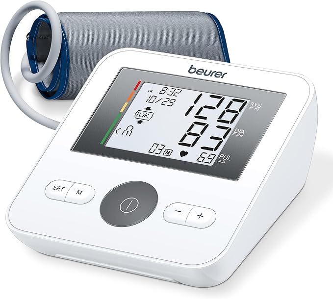 Beurer BM27 Upper Arm Blood Pressure Monitor for Home Use with Automatic Adjustable Cuff, 120 Memory Sets, Irregular Heart...
