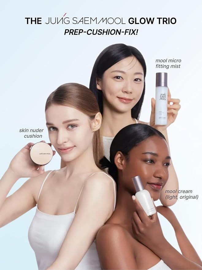 JUNG SAEM MOOL [ SPF ] Essential Skin Nuder Cushion (17 Fair Light) | Refill Not Included (0.49 Fl Oz) | SPF50 Broad Spectrum | Natural Finish | Makeup Artist Brand