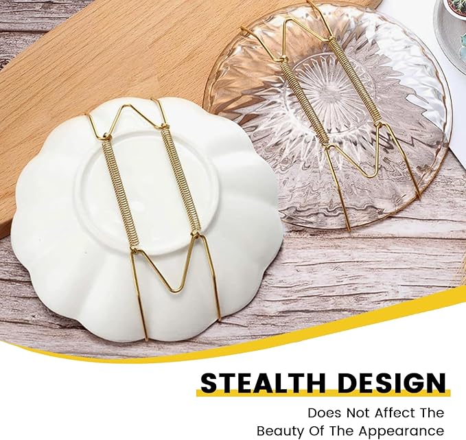 9 Pcs Plate Hangers for Wall, 6/8/10 Inch Stainless Steel Invisible Plate Hangers, Heavy Duty Wall Plate Hangers with Wall Hooks and Tips Protector for Decorative Plates and Arts