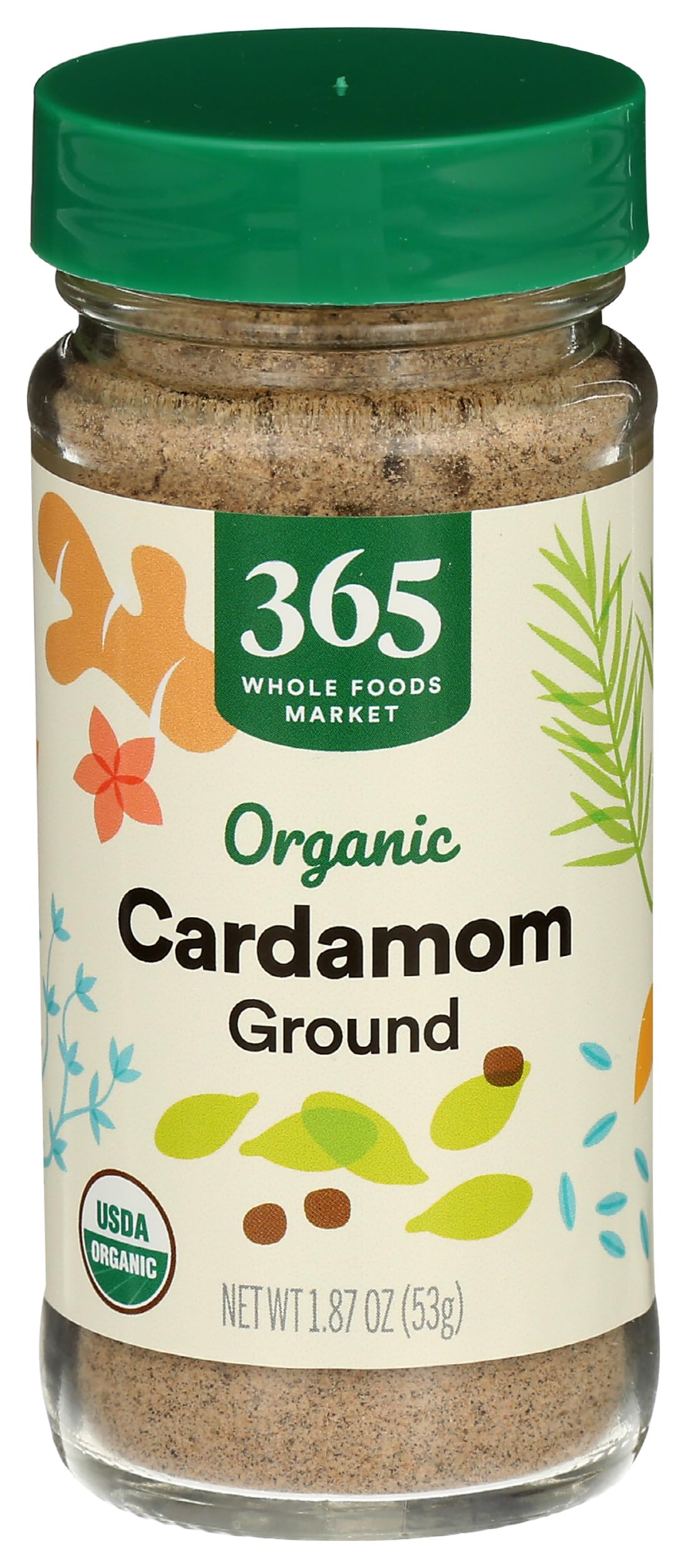 365 by Whole Foods Market Organic Ground Cardamom, 1.87 Ounce, Perfect for Baking and Cooking, Pack of 1