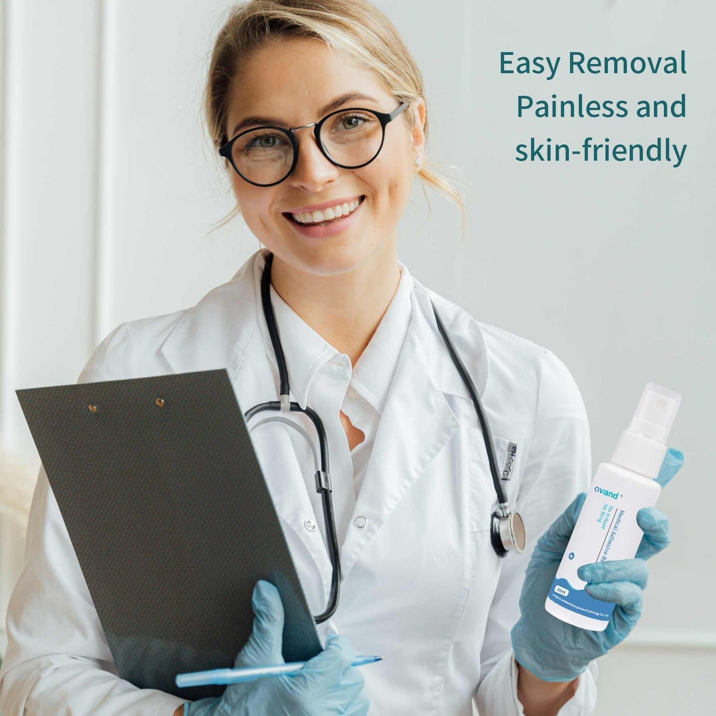 Medical Adhesive Remover Spray - 1 oz.No-Sting Ostomy Adhesive Remover Spray: Adhesive Remover for Skin,Ostomy,Mastectomy,Adhesive Tape