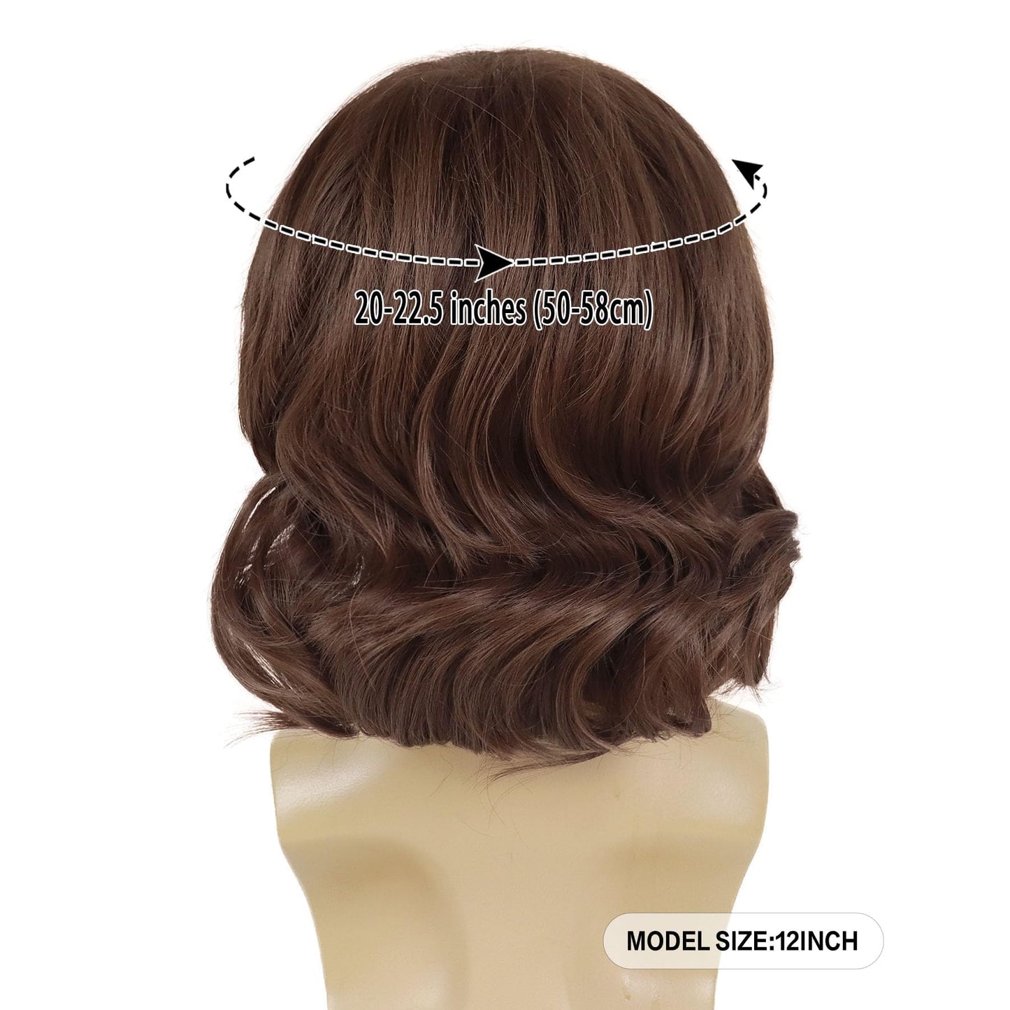 GNIMEGIL Shaggy Wig Men Short Curly Wavy Hair Brown Wigs Halloween Cosplay 60s 70s Male Rocker Costume Male Wig Reddish Cosplay