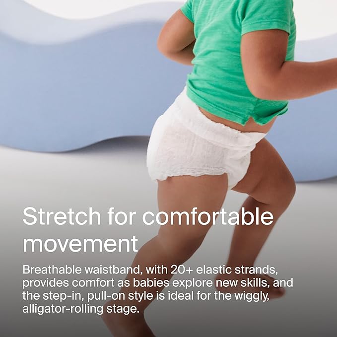 Coterie The Pant, Size 3, Pull Up Style Diapers for Sensitive Skin, Hypoallergenic, Super Absorbent Overnight Leak Protection, 12/24 M (14-24 lbs) 144 Count