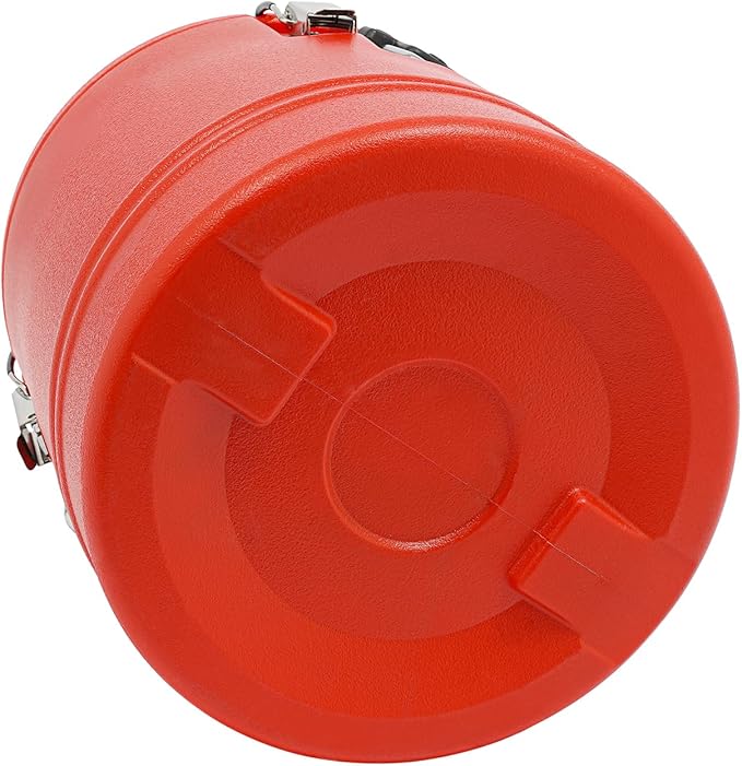 Eapmic 15.85Qt Insulated Food Container, Stainless Steel Container, 15L Commercial Soup Carrier 6 Hours Heat Preservation for Hot and Cold Food Storage Restaurant Canteen Home Lunch Use (Red, 15L)