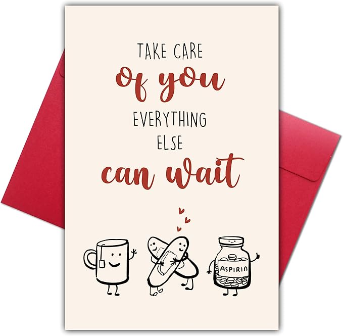 Encouragement Get Well Soon Card for Her Him, Surgery Recovery Gift for Women Men, Cheer Up Card for Friends Family Cowork...