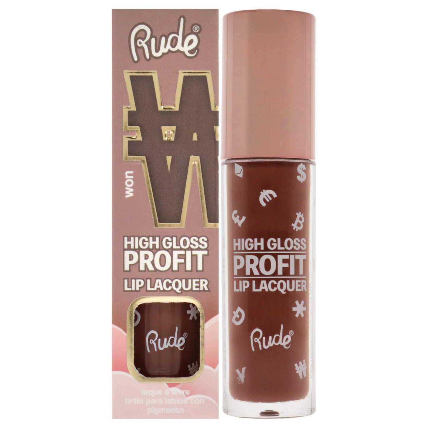 Rude Cosmetics High Gloss Profit Lip Lacquer - Won Lip Gloss Women 0.141 oz