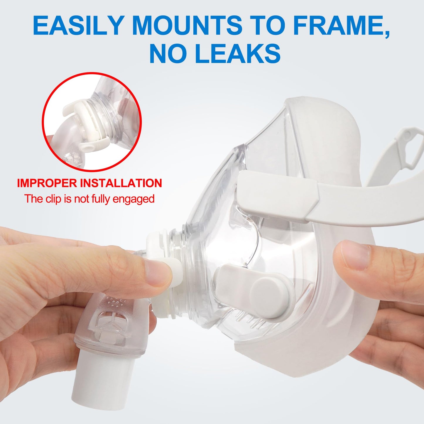 2 Packs Replacement Swivel Elbow Connector for Airfit F20 F30, FSA HSA Eligible, QuiteAir Elbow Quick-Release,Great-Value CPAP Supplies by Medihealer