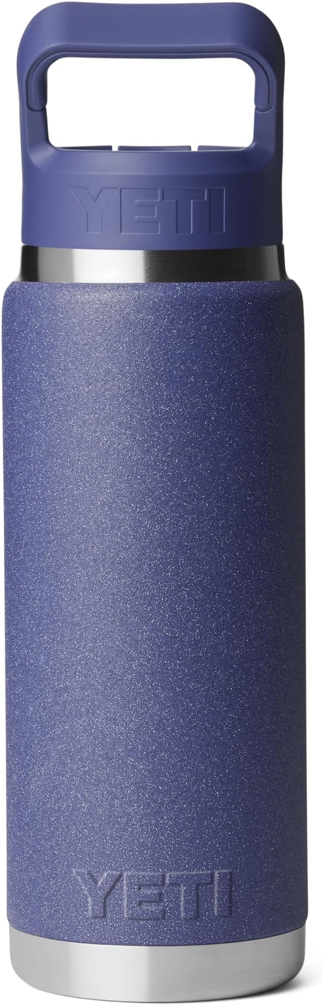 YETI Rambler 26 oz Bottle, Vacuum Insulated, Stainless Steel with Color Matching Straw Cap