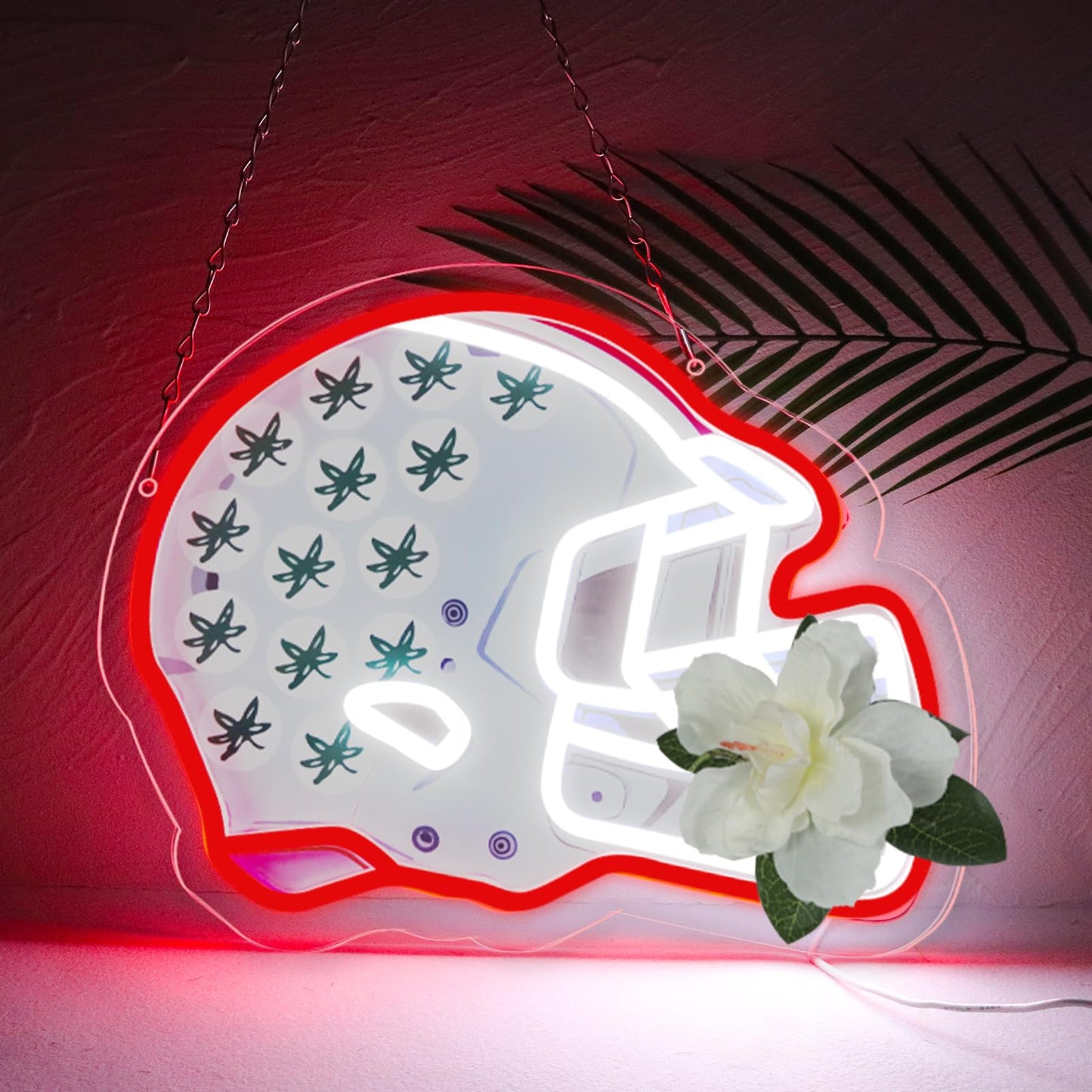 Pugna Football Merch Neon Signs for Wall Decor University Football Team Neon Lights for Bedroom Led Signs Suitable for Dormitory