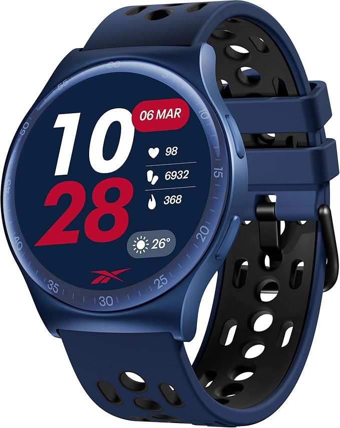 Reebok Pulse Smartwatch - GPS Fitness Tracker with Heart Rate Monitor, 10-Day Battery Life, IP68 Water Resistant Smart Fit...