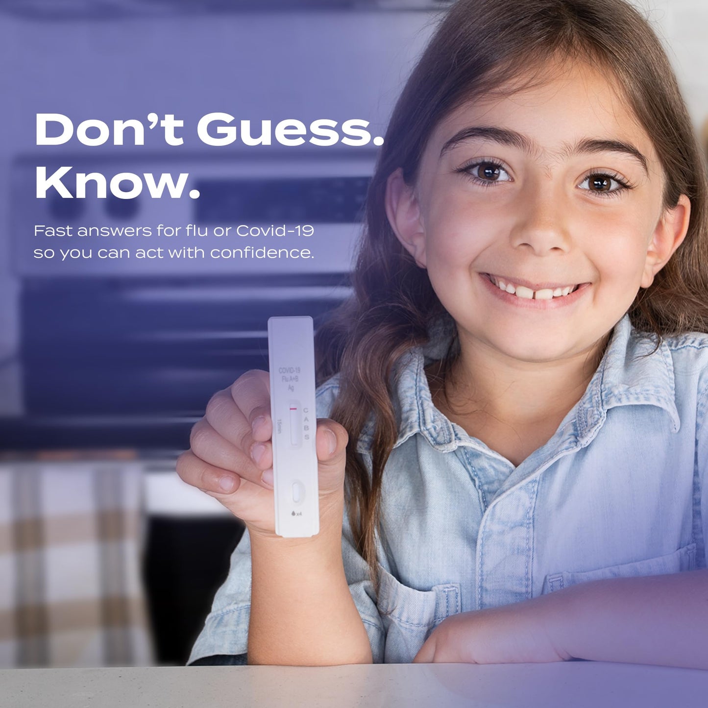 SpeedySwab COVID-19 and Flu A&B, 3-in-1 Antigen Rapid Combo Test, Results in 15 Minutes, FDA Authorized, At-Home Flu and COVID Test Kit, Easy to Use Nasal Swab (2 Pack)
