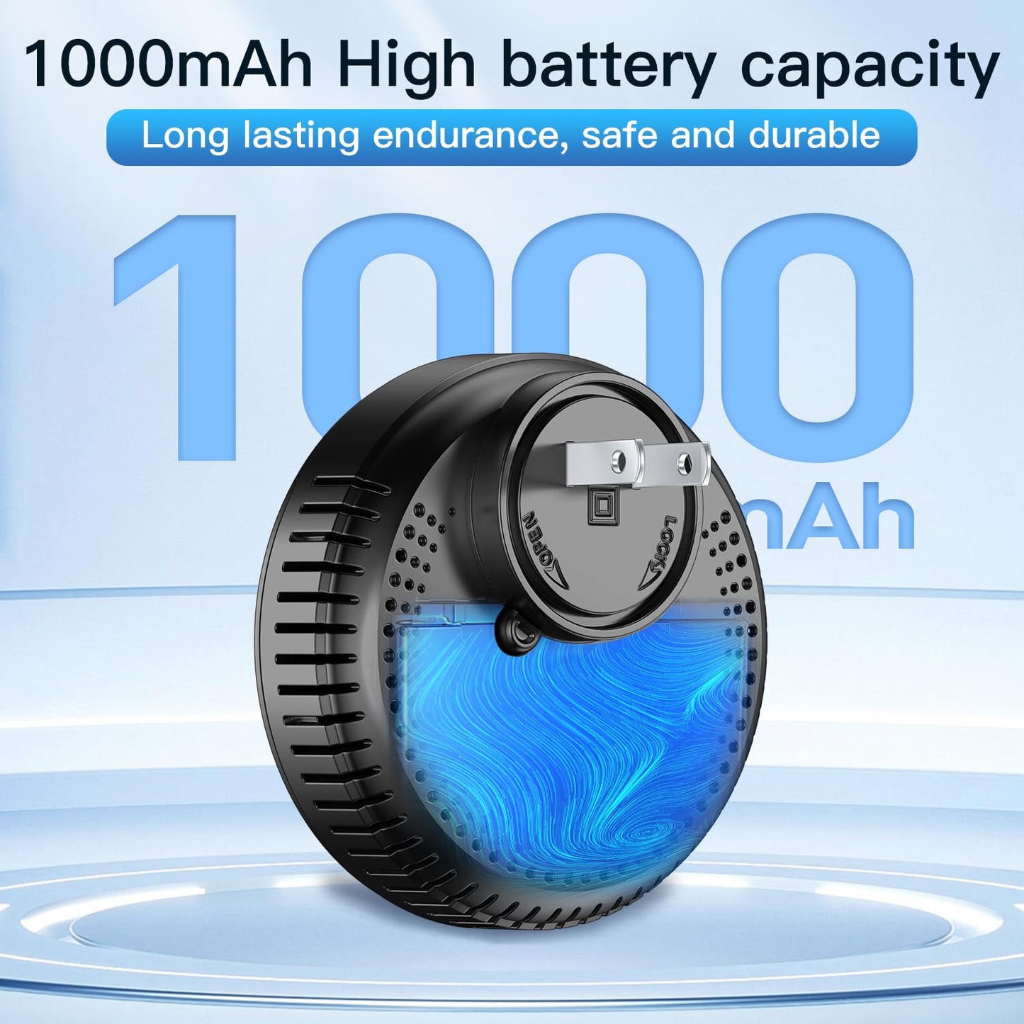 HAKINAKU 5-in-1 Ring Plug in Natural Gas & Smoke & Carbon Monoxide Detectors Combination Built-in 1000mAh Backup Battery 85dB Smoke CO Temp Humidity Senor for Home Hotel Travel (White, 1 Pack)