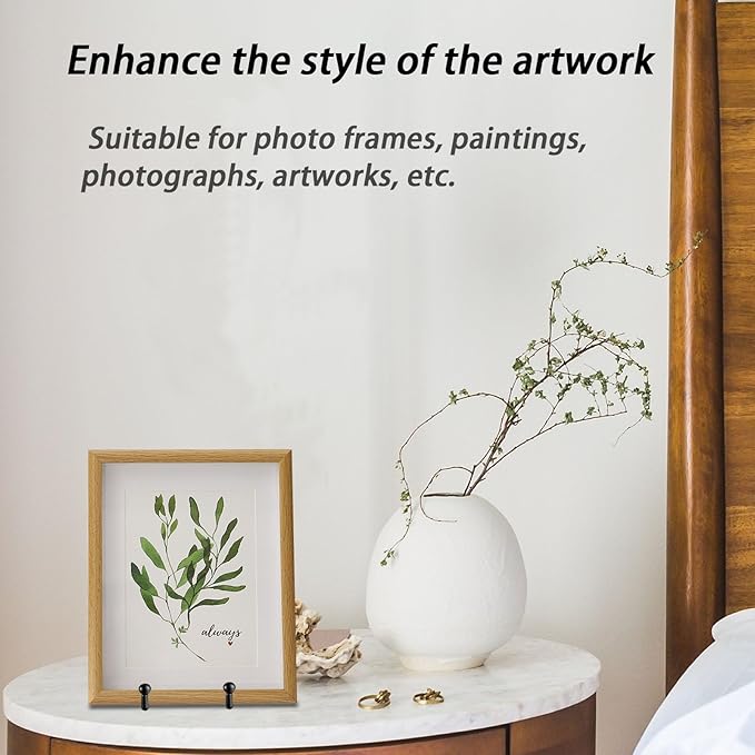 5 Pcs Plate Stands for Display,10 Inch Plate Holder Display Stand, Metal Frame Bracket for Book, Picture, Decorative Plate, Photo, and Platter, Desktop Display Shelf, Tabletop Art