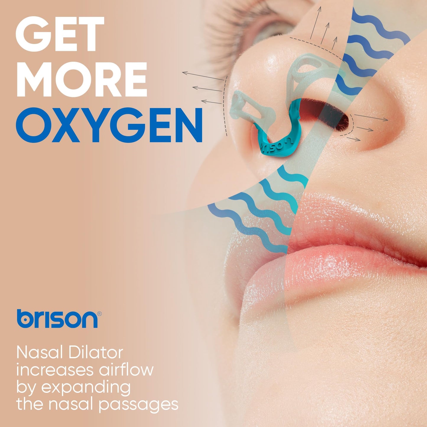 Brison Nasal Dilators for Breathing and Sleeping - 3 Pack Anti Snoring Nose Vents Opener for Better Breathing Sleeping and Activity Improves Airflow - Hard