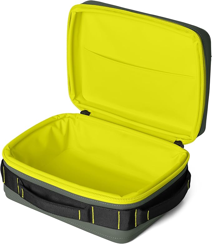 YETI Daytrip 5L Insulated Soft Cooler Lunch Box, Camp Green/Firefly Yellow