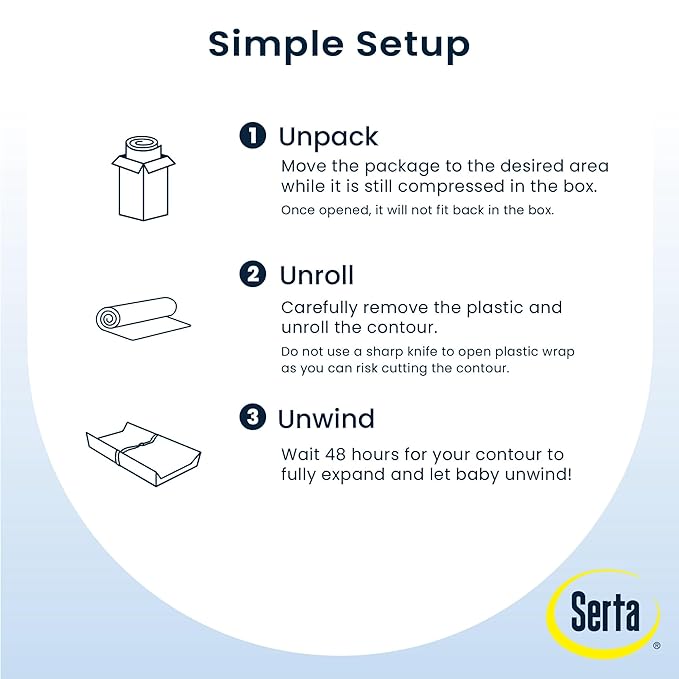 Serta Foam Contoured Changing Pad with Waterproof Cover