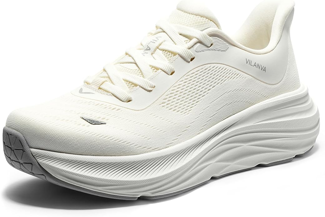 Vilanva Women's Walking Shoes Cushion Comfortable Running Tennis Shoes Non-Slip Workout Gym Athletic Breathable Fashion Sn...