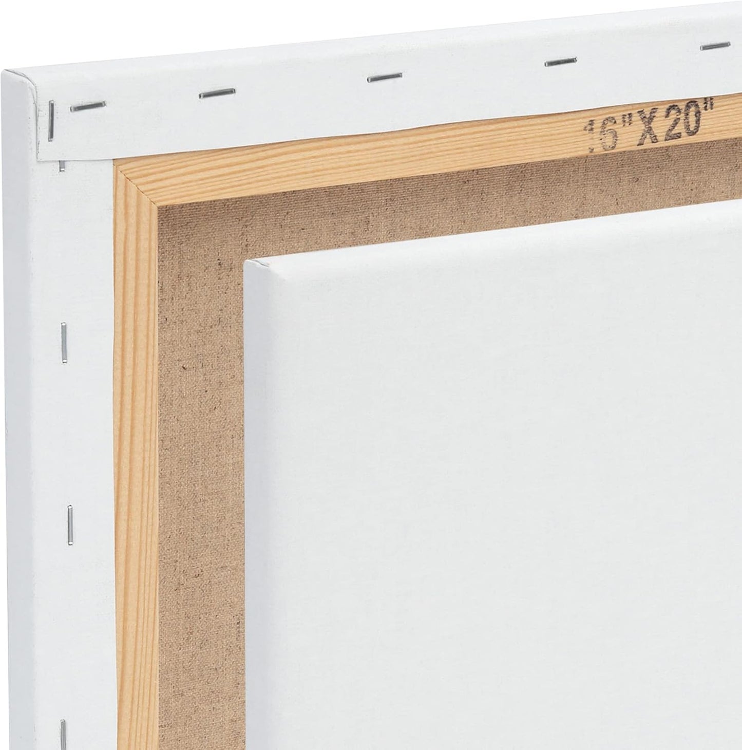 Centurion Deluxe Professional Oil Primed Linen Stretched Canvas, 11oz Linen, 12x24 - Box of 6, 0.67" Deep Canvases, Kiln-Dried Stretchers, Back Stapled, Premium Medium Weight Canvas for Oil Paintings