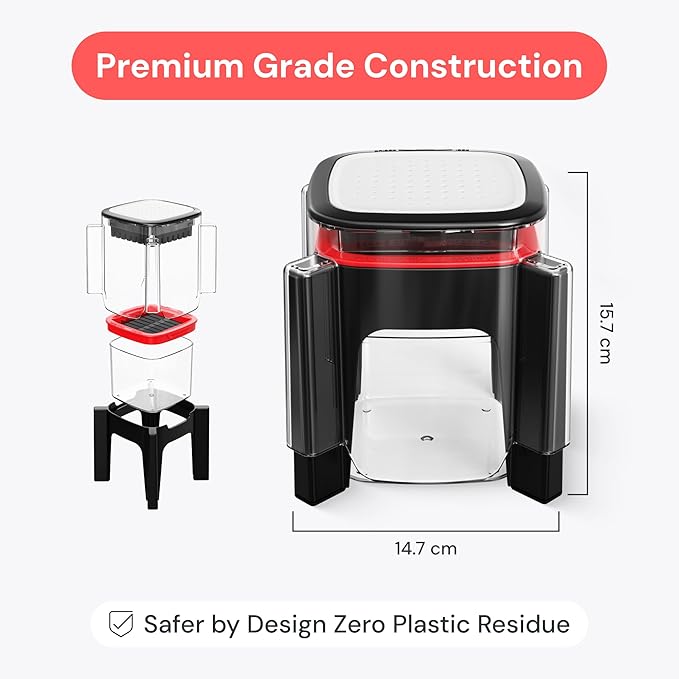 Fullstar Apple Slicer and Corer - 6.2 Inch Fruit Cutter 8 Slices, Includes 2 Attachments, Strawberry Slicer, Easy to Use, Heavy Duty Stainless Steel, Time Saving Meal Prep Tool