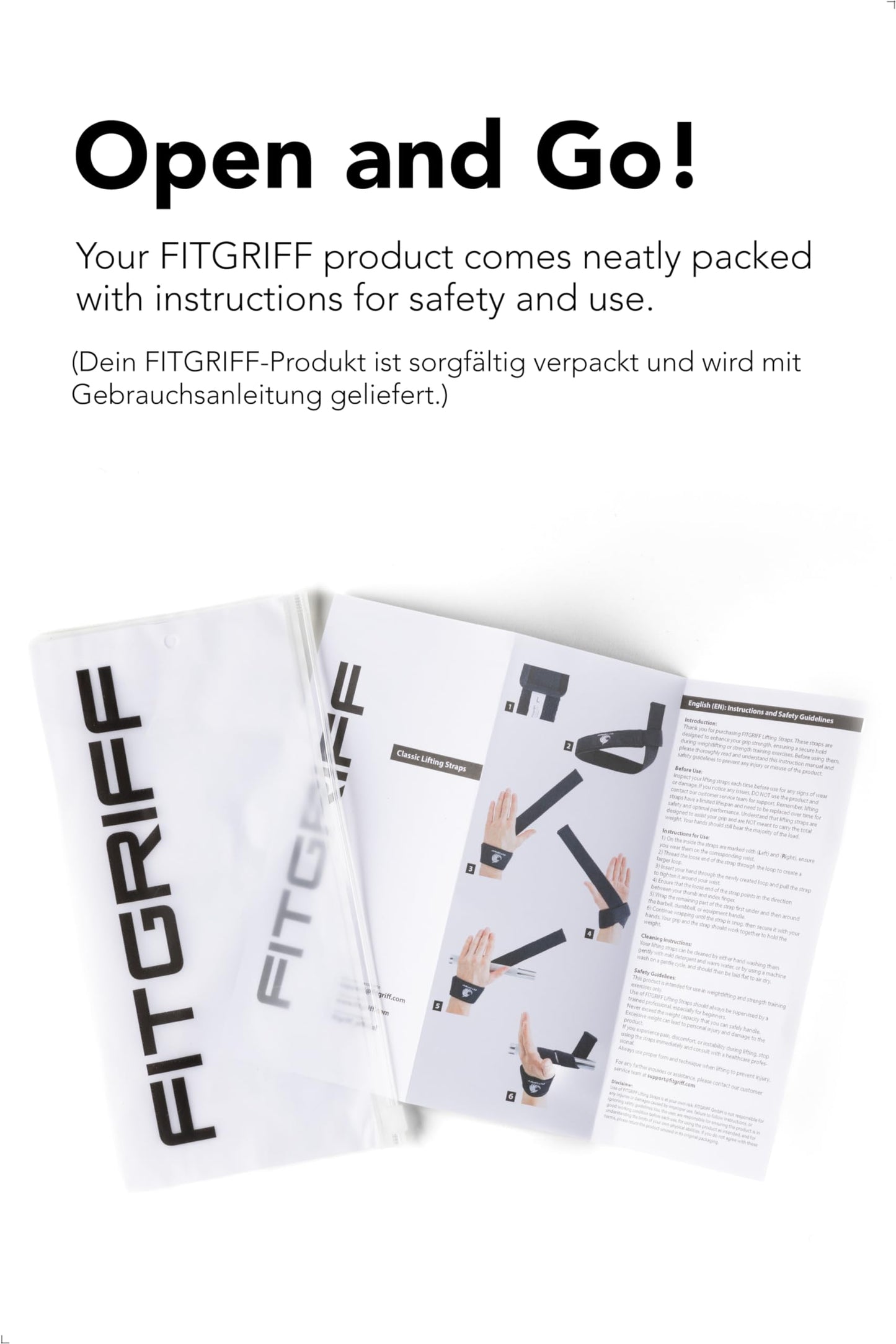 Fitgriff® Lifting Wrist Straps for Weightlifting, Gym, Deadlift, Workout (Made of Premium Cotton & Padded) - Men & Women (Standard, Black (Silicone-Grip))