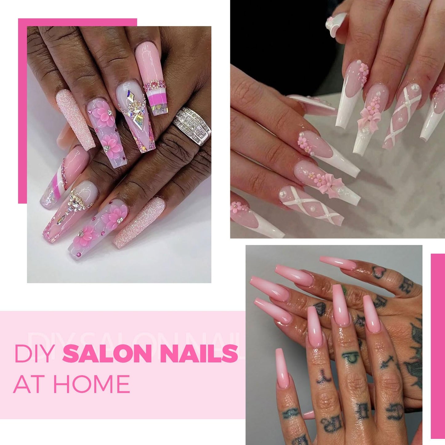 Flat Polygel Nail Forms Coffin,GlimightyX Straight Built-in Apex Dual Forms Molds Reusable,Pre-designed French Guildelines Polyg