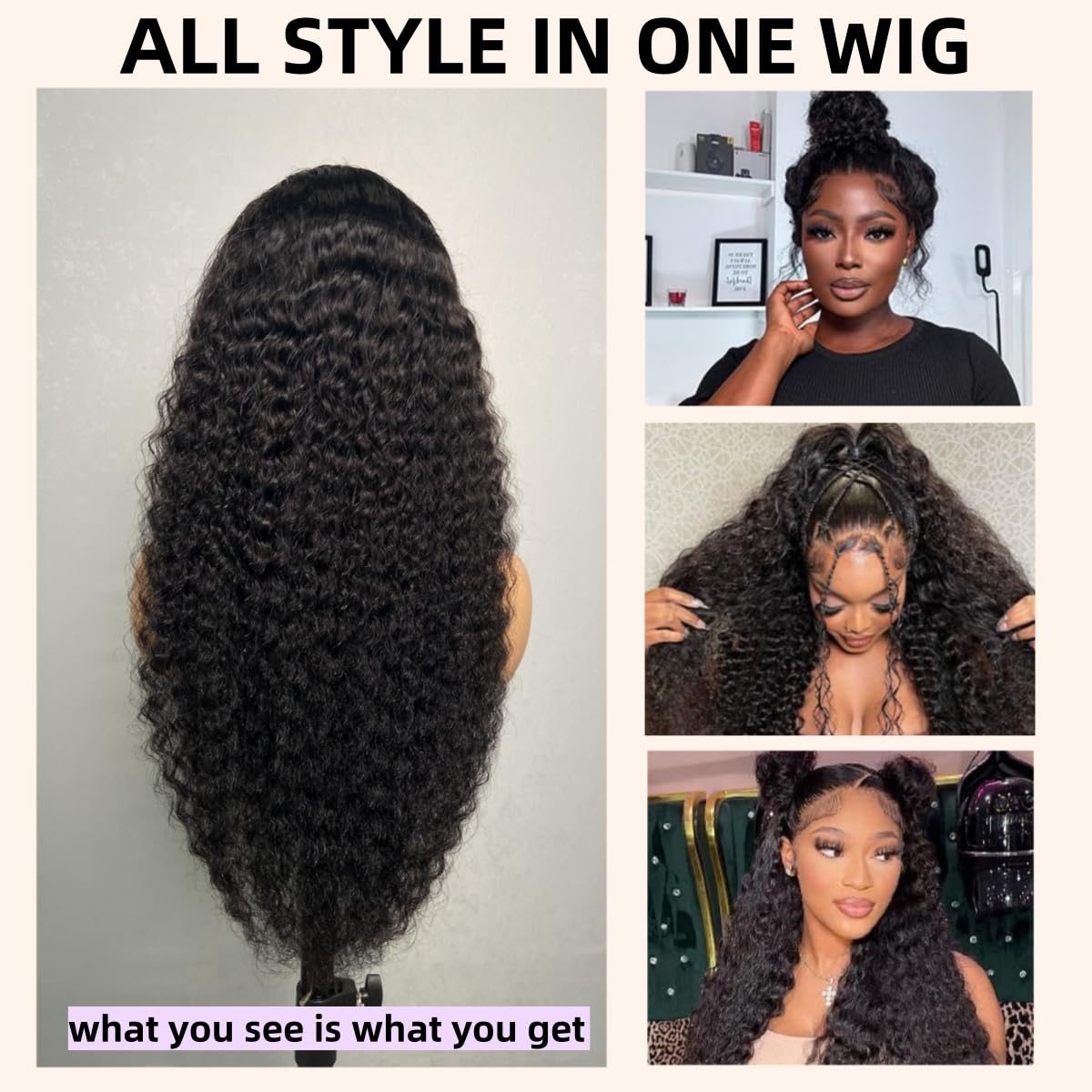 Invisible Strap Snug Fit Put On and Go 13x6 Glueless HD Lace Front Wigs 220 Density Ready to Wear Deep Wave Frontal Wig Pre Pluc