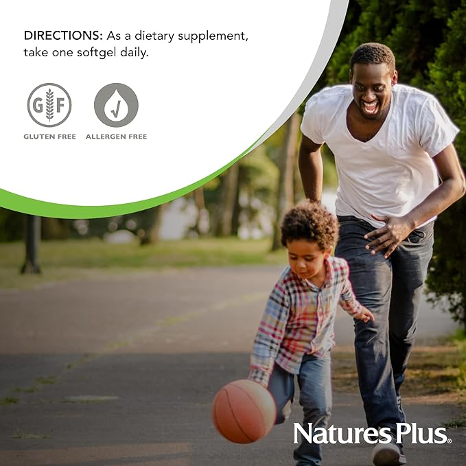 Natures Plus Vitamin D3 (Cholecalciferol) - 1000 iu, 180 Softgels - Nutritional Support for Healthy Bones & Immune System Support - Bioavailable Active Form - Gluten-Free - 180 Servings