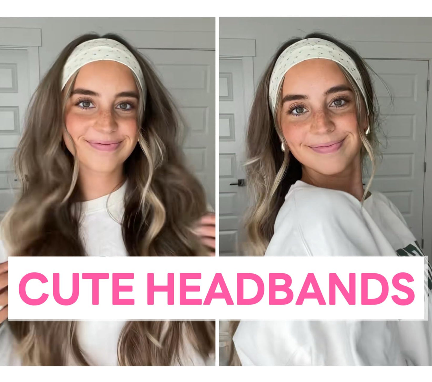 Headbands for Women Trendy Floral Print 2.5 Inches Thin Head Bands for Women Non Slip Thick Headband Fashion Hair Accessories