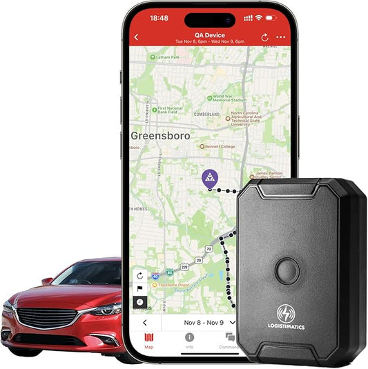 Logistimatics Mobile-200 4G GPS Tracker for Vehicles, People, and Assets - Real-Time Car Tracker Device for Vehicles - Min...