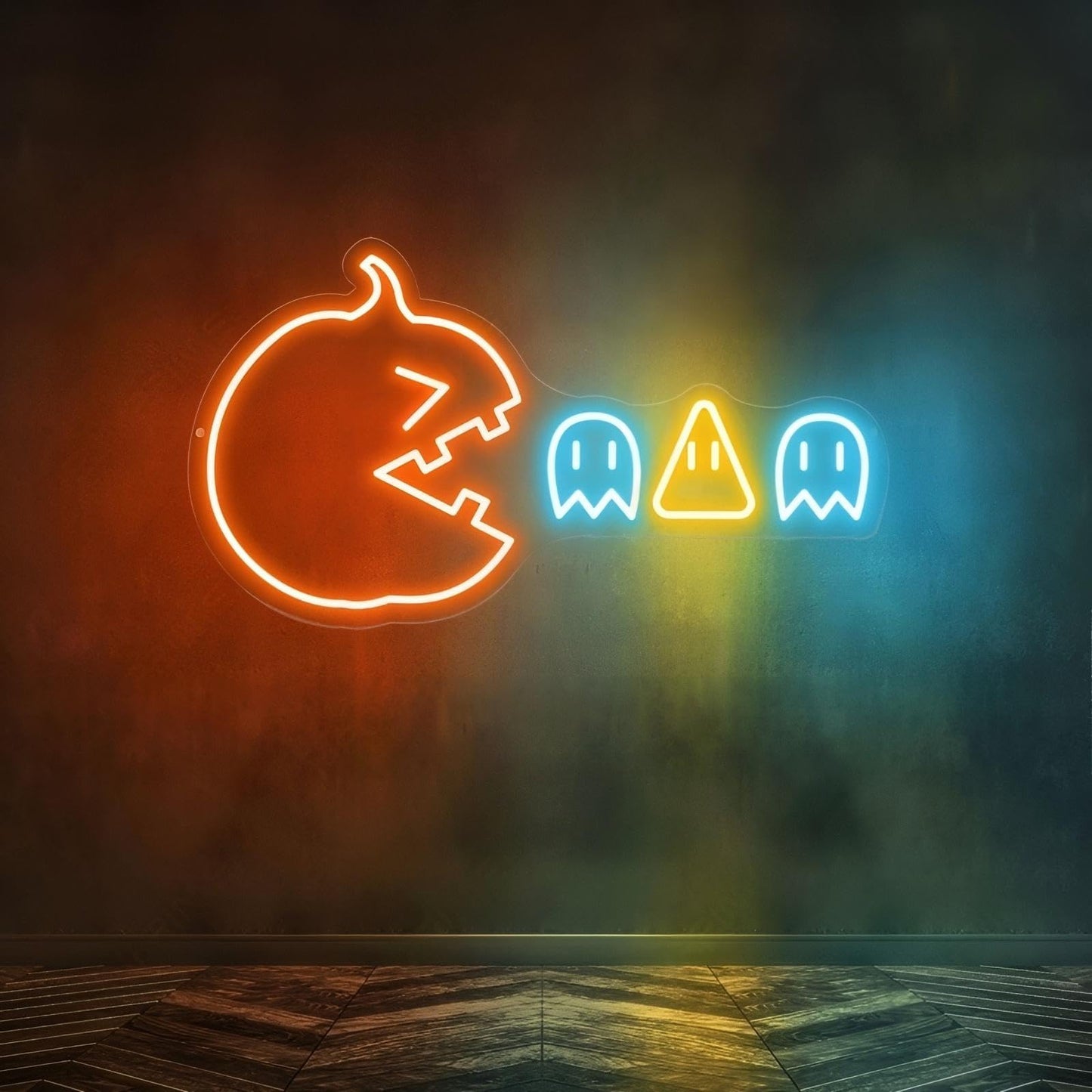 Halloween Pumpkin Neon Sign Pumkkin and candies Halloween Neon Sign Halloween Party Decor Halloween Decoration Gift For Kid, Bed