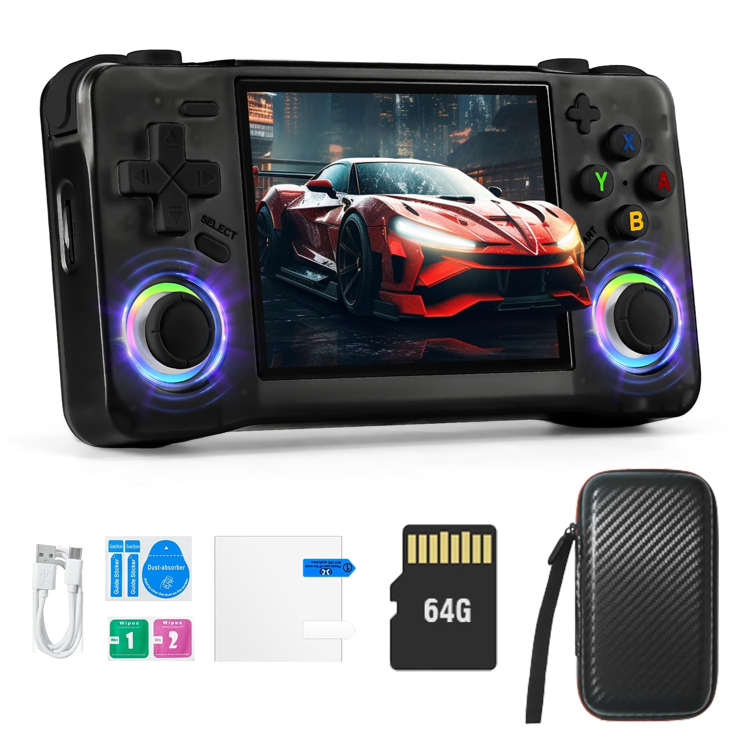 Colourbing XF35H Retro Handheld Game Console - Open Source Linux System, 3.5-inch Full-Lamination Screen, 18000+ Classic Games, 4000mAh Battery Portable Handheld - Supports WiFi Multiplayer