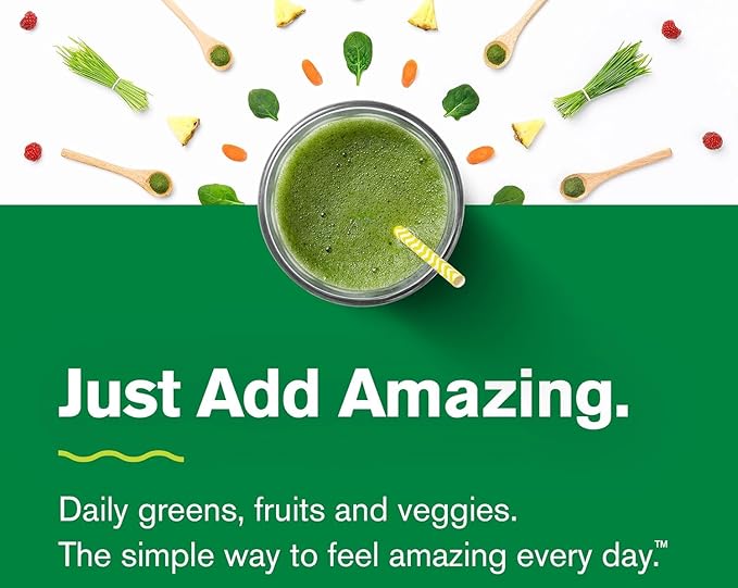Amazing Grass Wheat Grass Powder: 100% Whole-Leaf Wheat Grass Powder for Energy, Detox & Immunity Support, Chlorophyll Providing Greens, 100 Servings