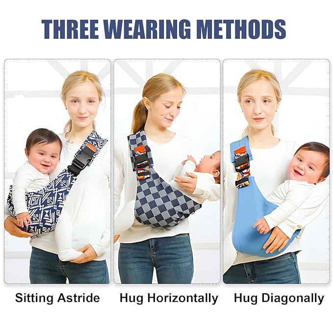 Baby Sling Carrier,Baby Sling,Toddler Carrier,Adjustable and Non-Slip Hip Seat Carriers Carrying 10-30 lbs(Star)