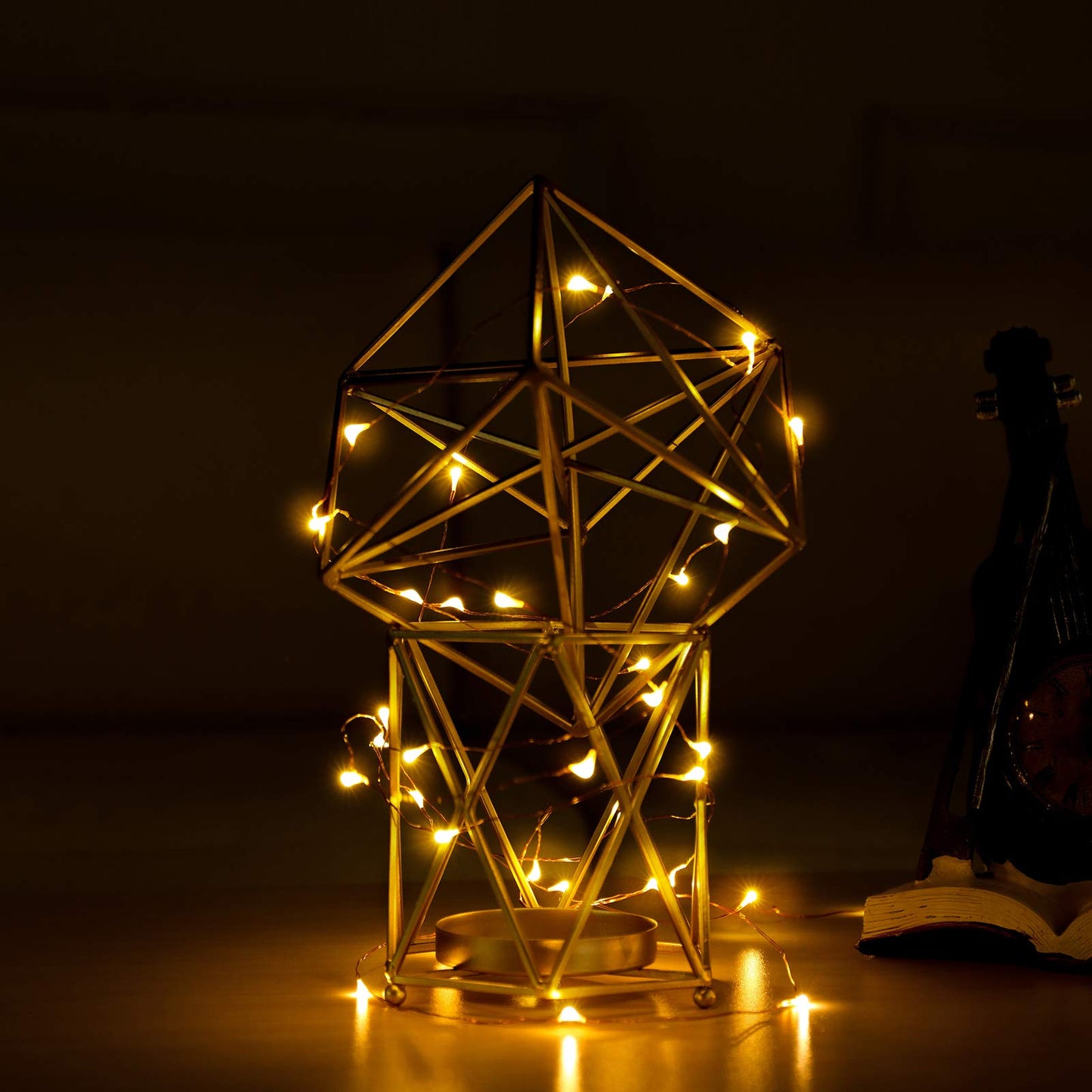 Mikasol Fairy Lights - 5M Copper Wire Led String Lights, Battery Operated, Warm White, Ideal For Bedroom & Party Decorations