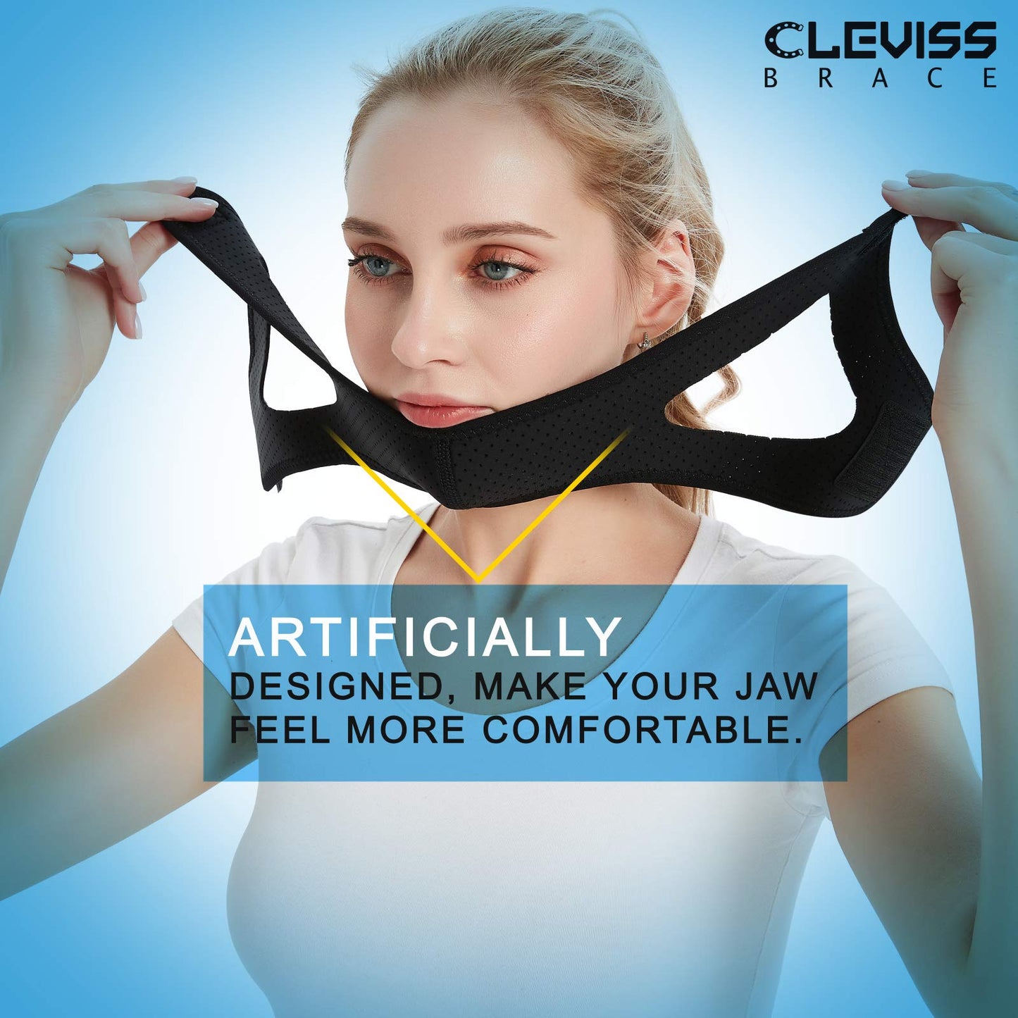 Anti Snoring Chin Strap for CPAP Users (Black)