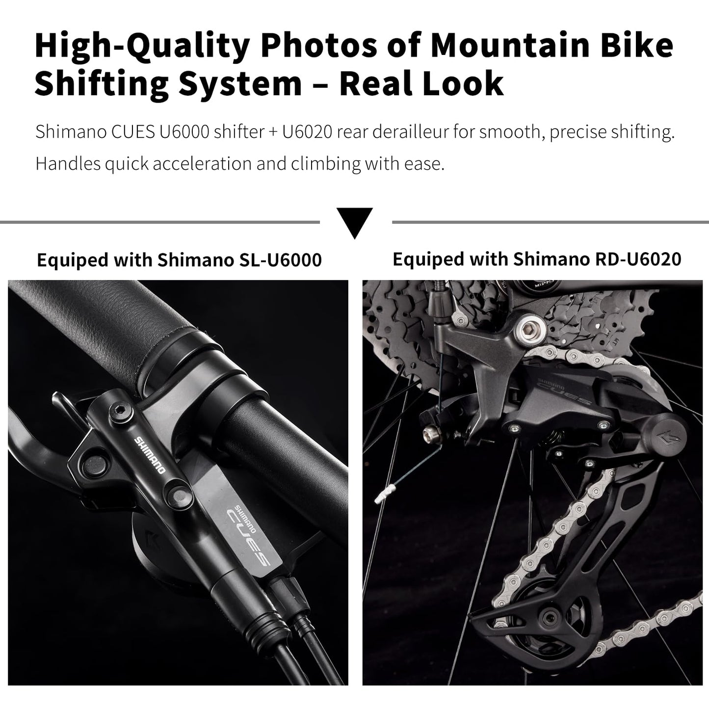 SAVADECK Carbon Fiber MTB with U6000 10 Speed Shift Groupset, Hydraulic Disc Brake with MT200 Break System (Gulf Blue, 27.5 * 19)