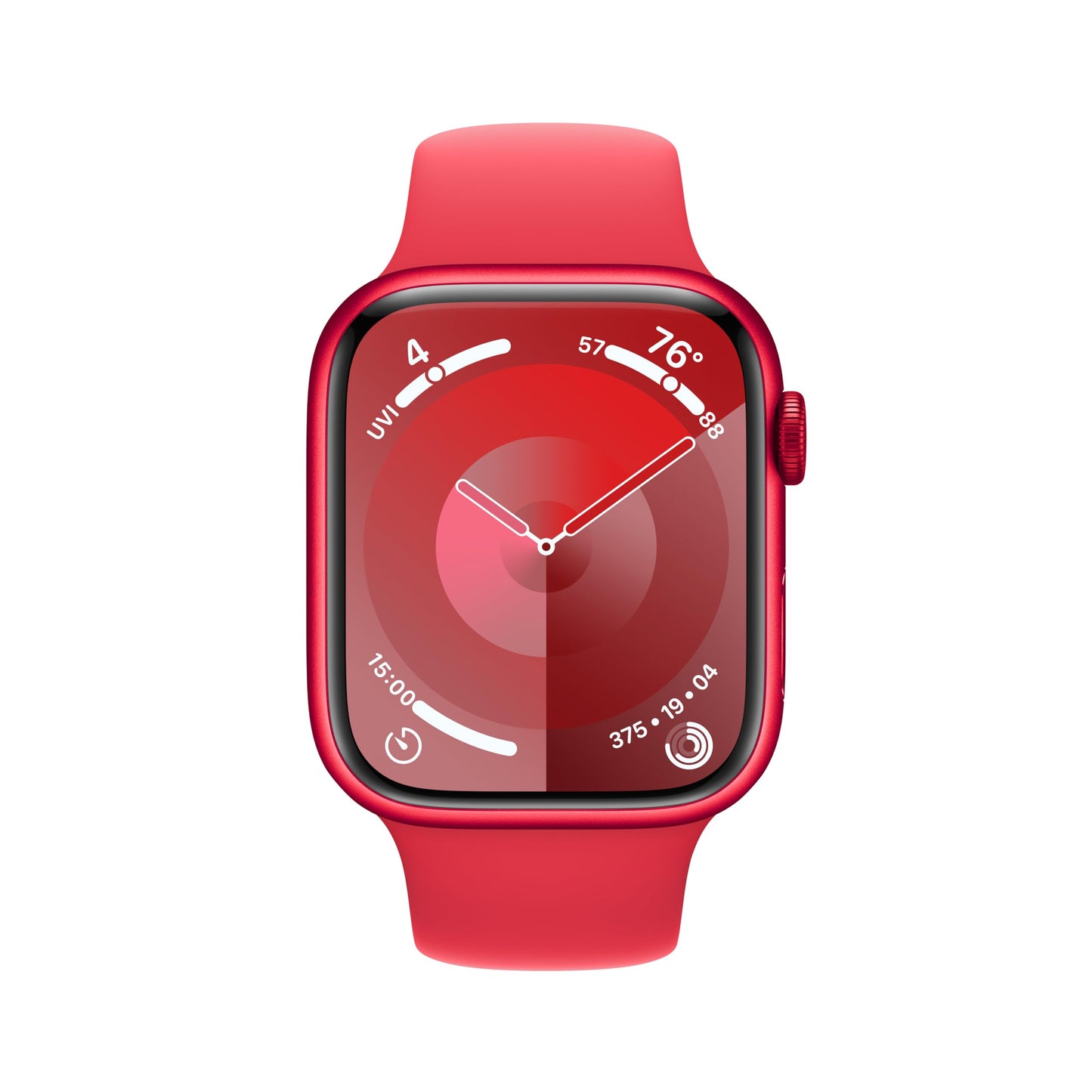 Apple Watch Series 9 [Gps + Cellular 45Mm] Smartwatch With (Product) Red Aluminum Case With (Product) Red Sport Band S/M. Fitnes