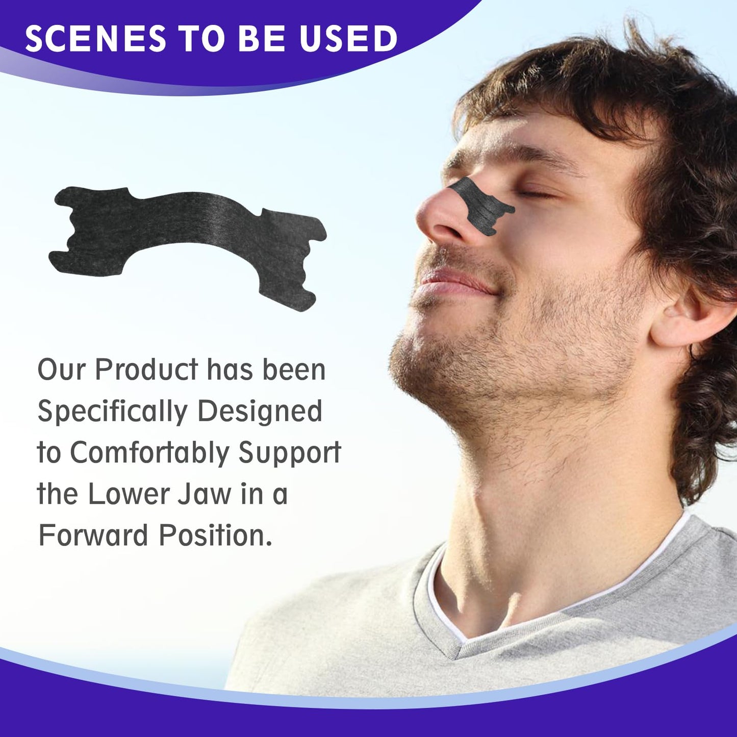 Nasal Strips Extra Strength, 60 Ct Nasal Strips for Snoring Relief, Help Stop Snoring, Improved Sleep, Reduce Snoring, Day & Night Use, Nasal Dilators for Men & Women