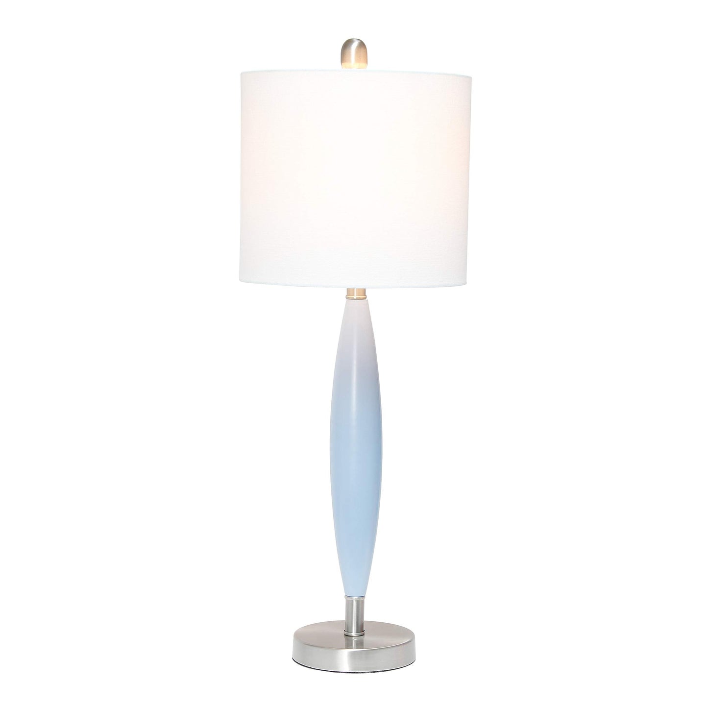 Elegant Designs LT3308-BLU Table Lamp, Metal, Blue, (Pack of 1)