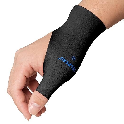 VELPEAU Thumb and Wrist Compression Sleeve for Tendonitis (Pack of 2), Seamless Technology, Gloves Wraps for Arthritis Pai...