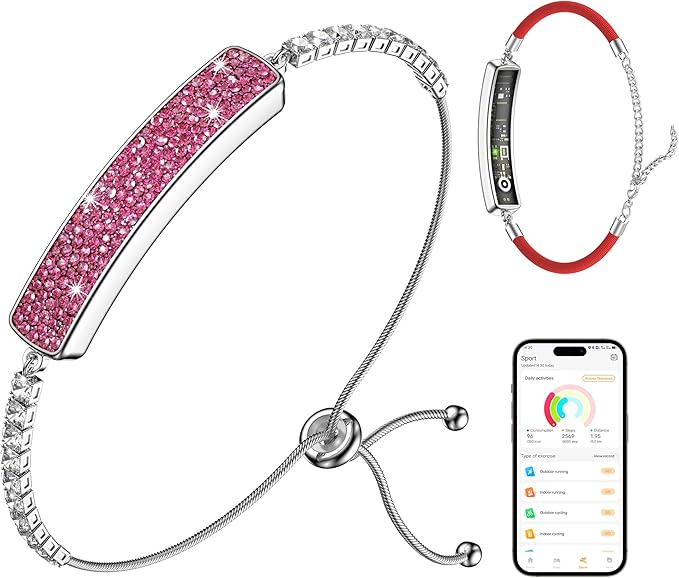 RIFESI Smart Bracelet for Women, Valentine's Day Gifts, Health Activity Fitness Trackers, 24/7 Heart Rate, HRV, Blood Oxyg...