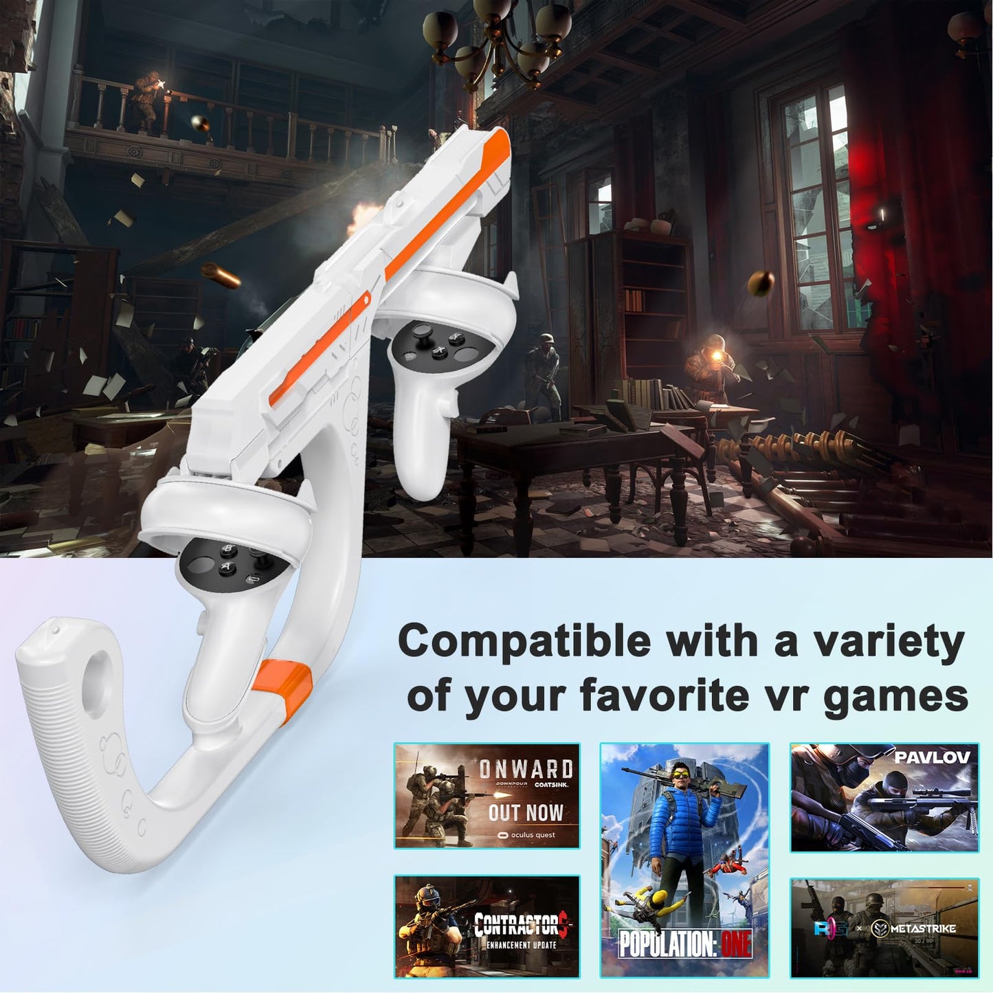 HUIUKE VR Games Accessories for Meta Quest 2
