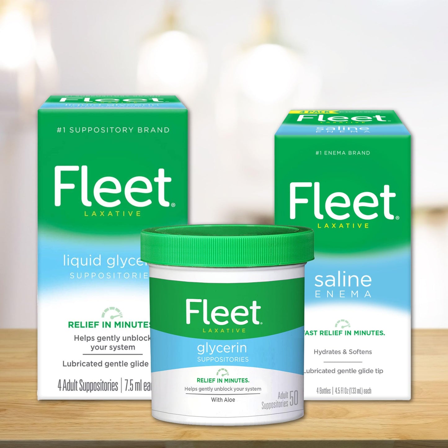 Fleet Liquid Glycerin Suppositories for Adult Constipation, 4 Count (Pack of 4)