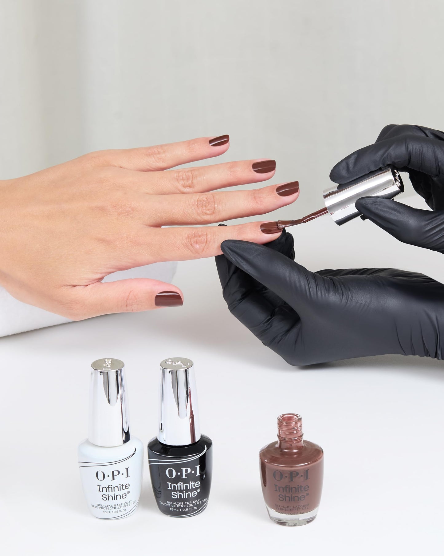 OPI Infinite Shine Lip Hot Liner | Opaque Neutral Dark Brown Long Wear Gel Like Crme Nail Polish | What's Your Mani-tude | Fall