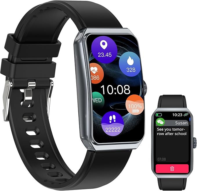 LZBWOL Health Fitness Tracker Watch for Men Women, 1.47" HD, 24/7 Heart Rate, Blood Oxygen, Sleep Monitor, 100+ Sports Mod...
